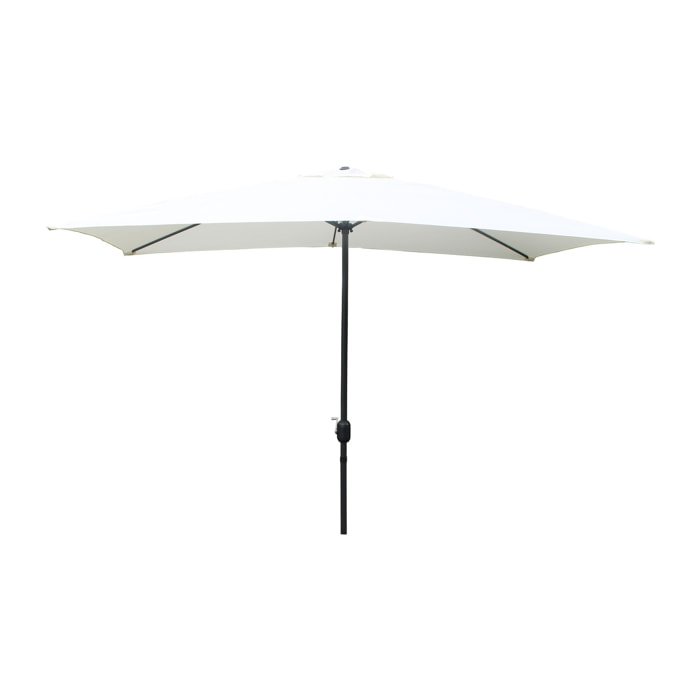 Parasol droit rectangulaire 3 x 2 m écru LIGURIA