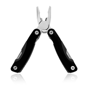 Multiherramienta Blauden, de acero inoxidable práctica y resistente, con 12 funciones y funda de poliéster.