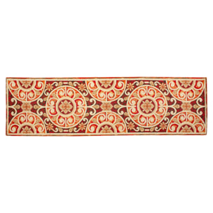 TAPPETO DA CUCINA DIS.ANDALUSIA COL.ROSSO DON GIOVANNI 57x140 CM CON ANTISCIVOLO