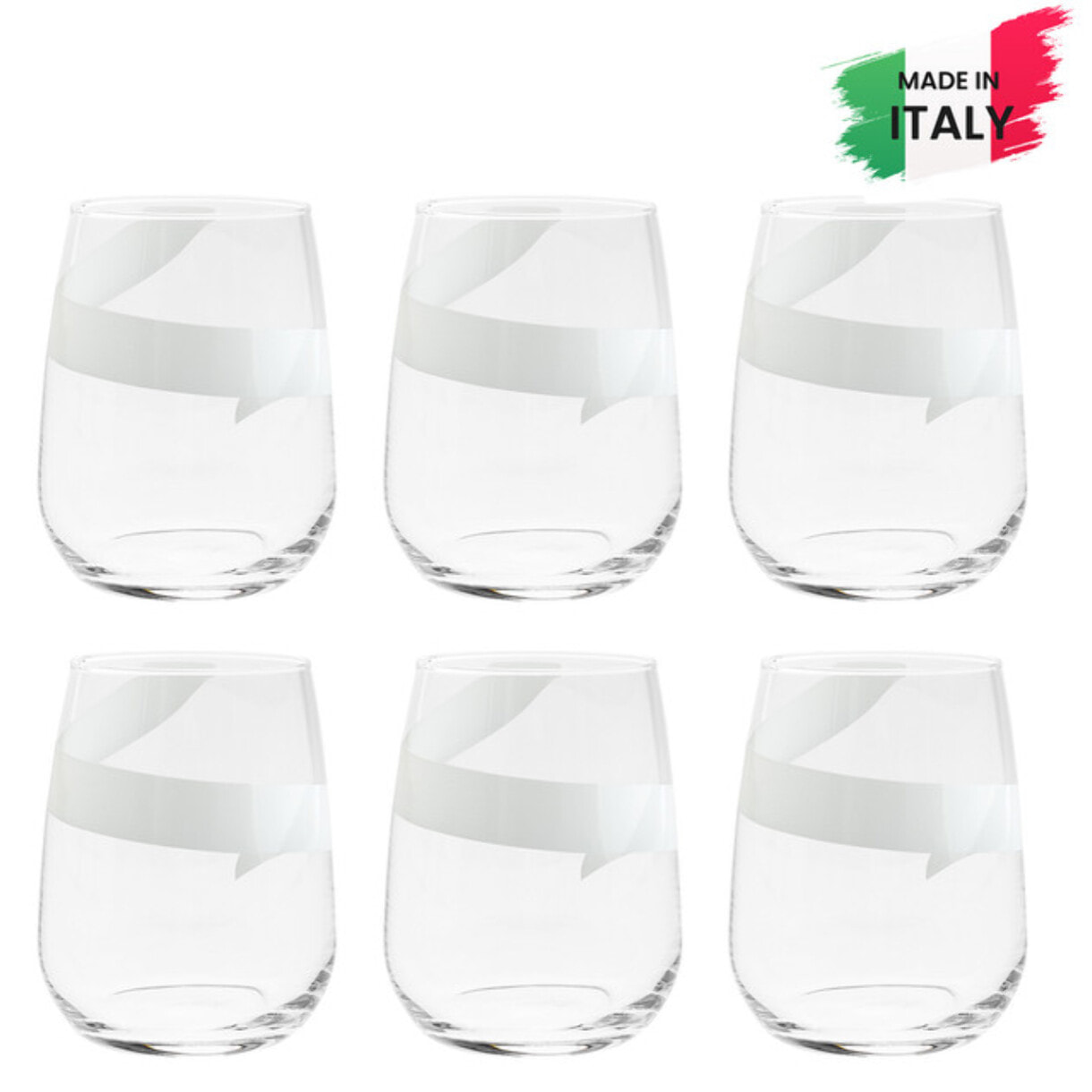 Set 6 bicchieri da acqua Ginepro