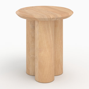 Table d'appoint en bois de manguier D40 cm - Sacha