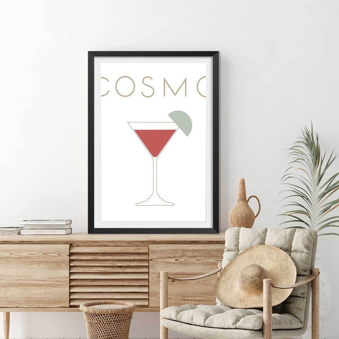 Affiche  pause cosmo Affiche + cadre en bois - Noir