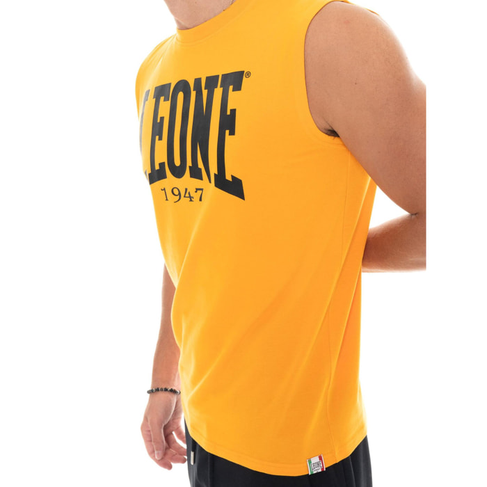 Camiseta sin mangas para hombre con logo grande