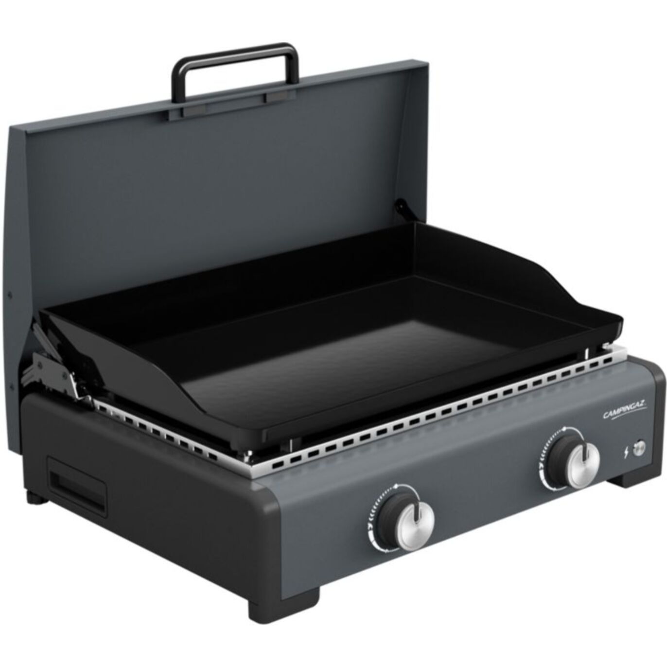 Plancha gaz CAMPINGAZ SIGMA 2 2210869 noir 2 brûleurs à poser, 58x36 cm