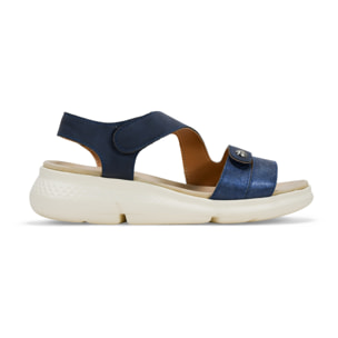 Sandalias deportivas azules con cierre de velcro