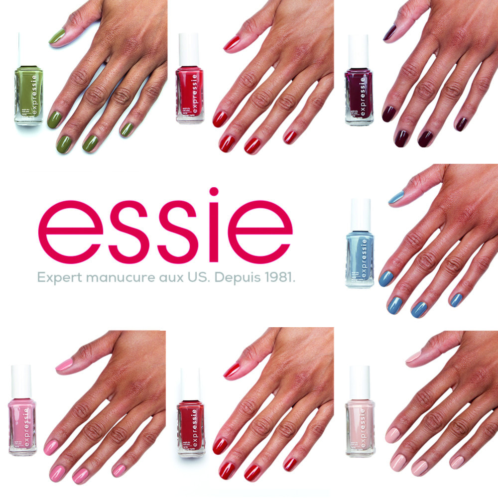 Essie Expressie Trousse 7 Vernis à Ongles Séchage Express crop top and roll (0) + second hand first love (10) + seize the minute