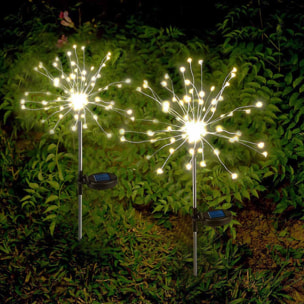 2 Balise solaire à piquer FIREWORKS H97CM