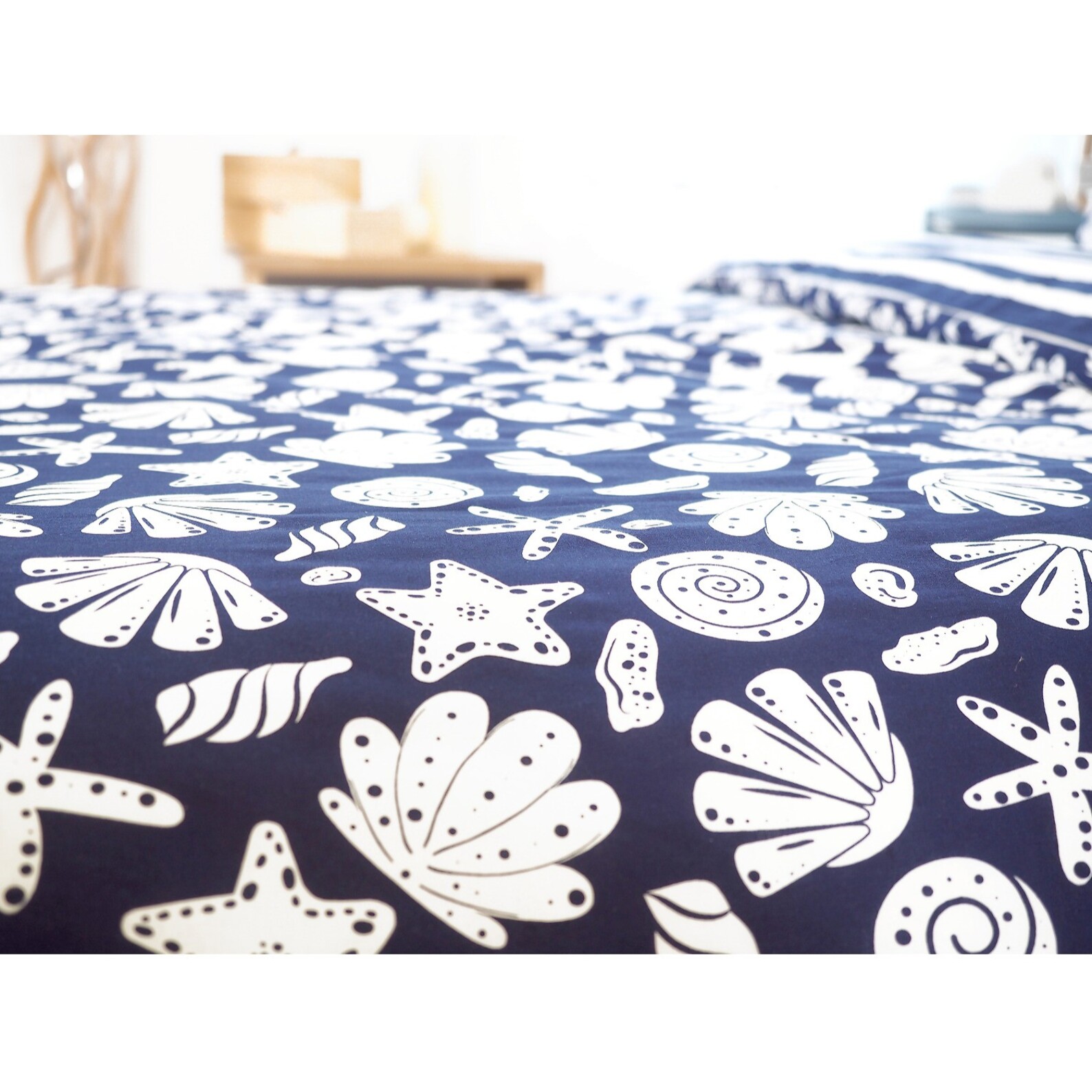 Parure Housse De Couette 3pcs 100% Coton 57 Fils Capri