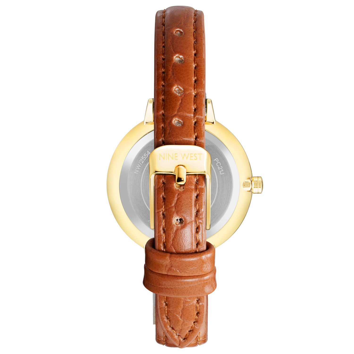 Reloj Nine West NW-2554CHHY Mujer Analogico Cuarzo con Correa de Cuero