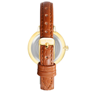 Reloj Nine West NW-2554CHHY Mujer Analogico Cuarzo con Correa de Cuero