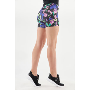 Shorts push up WR.UP® in tessuto tecnico a fantasia floreale