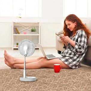 Ventilador plegable y extensible hasta 100 cms.