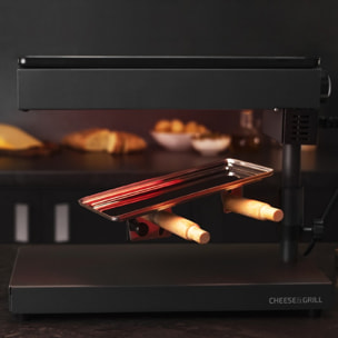 Raclette Cheese&Grill 6000 Black. Potencia 600 W, Función Grill, Acabado Acero I