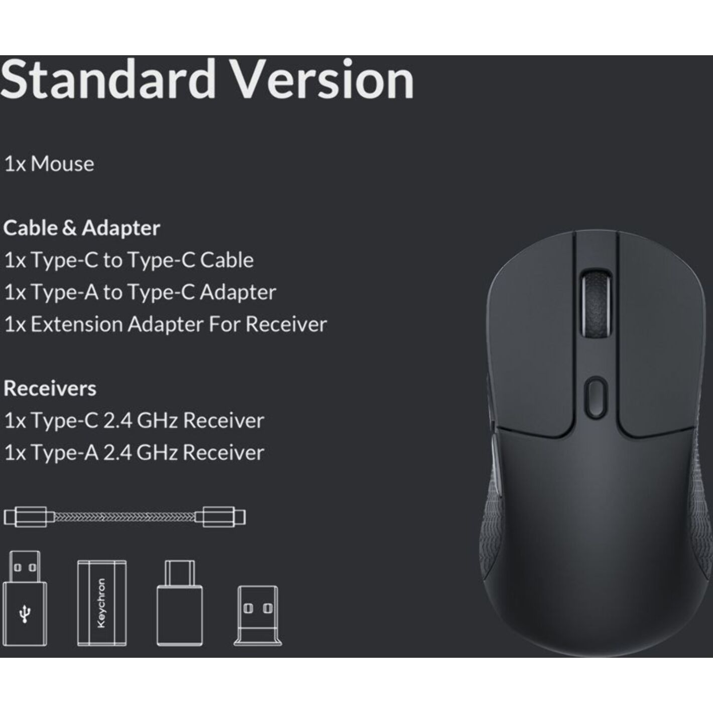 Souris Gamer Sans Fil KEYCHRON M3 1K Wireless