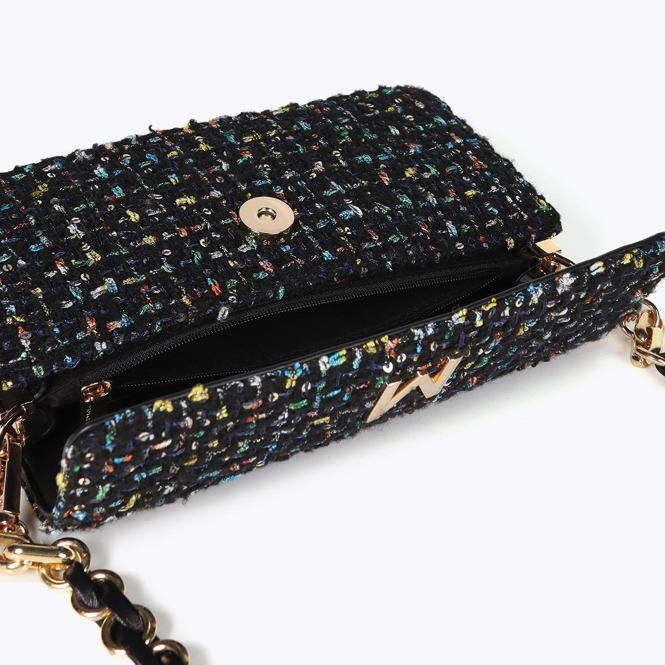 Borsa a Tracolla a Baguette in Tweed