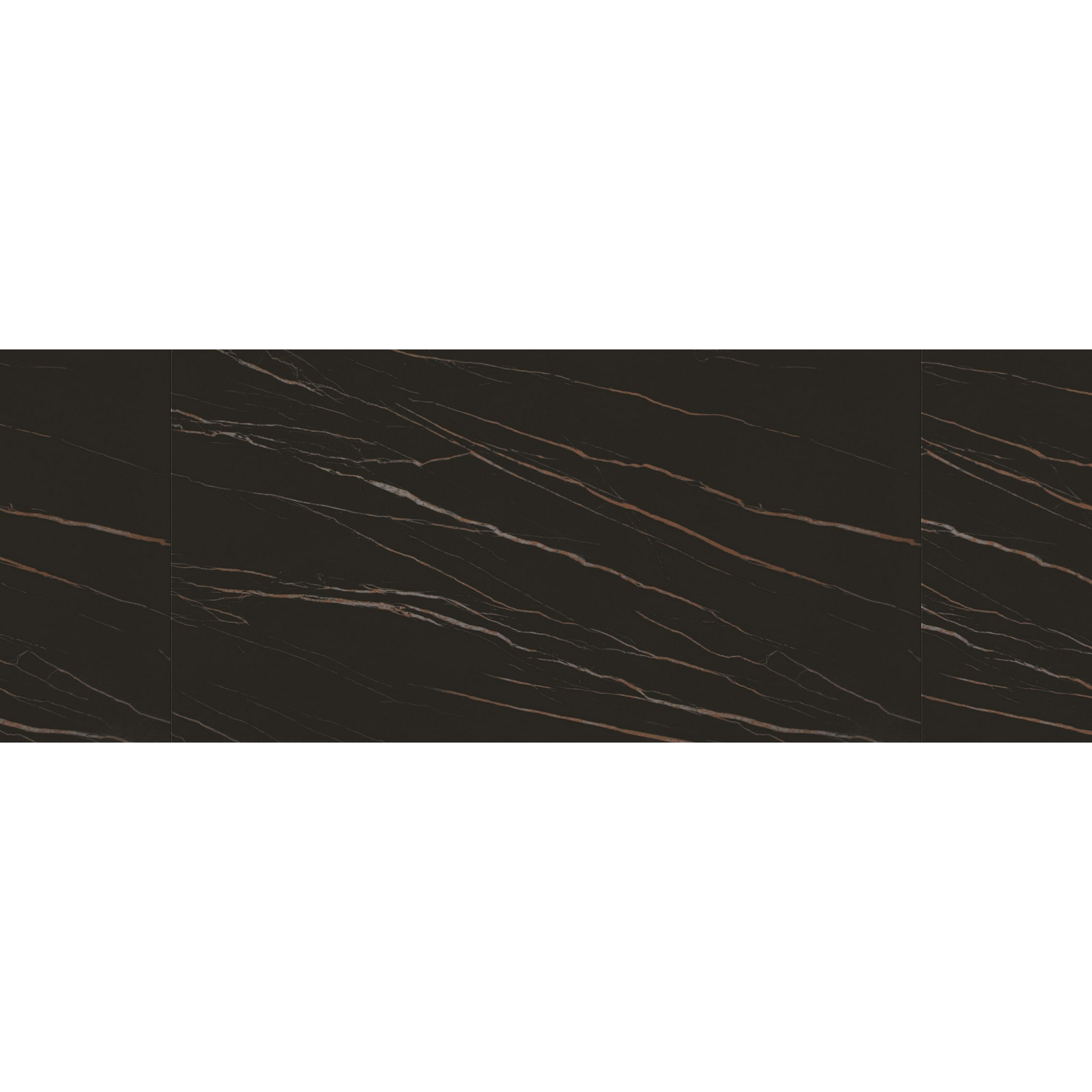 Tavolo FIGARI in vetroceramica matt golden nero con gambe a X in metallo bronzo, allungabile 180x90 cm - 260x90 cm