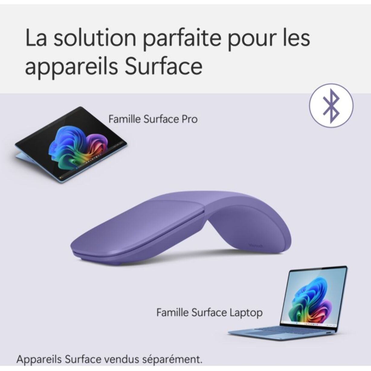 Souris sans fil MICROSOFT Surface Arc Mouse | Violet