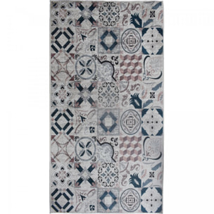 Tapis de cuisine motif carreaux de ciment MOJO