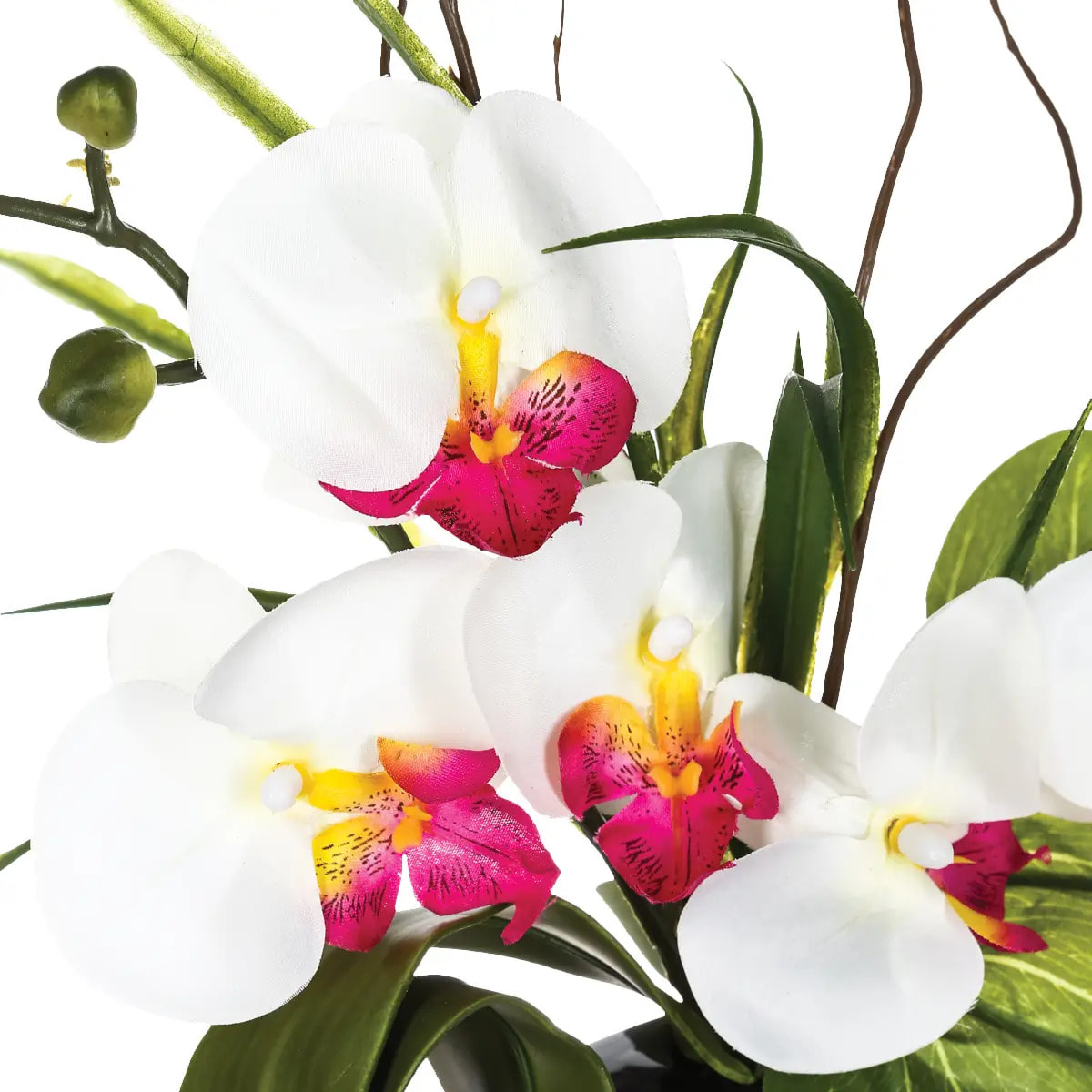 Vase orchidées artificielles vase céramique H44cm