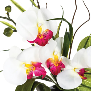 Vase orchidées artificielles vase céramique H44cm