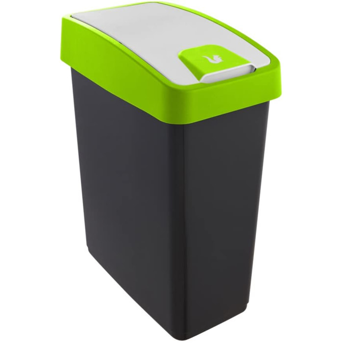 Cubo de la Basura Premium con Tapa Abatible,  Magne, Verde