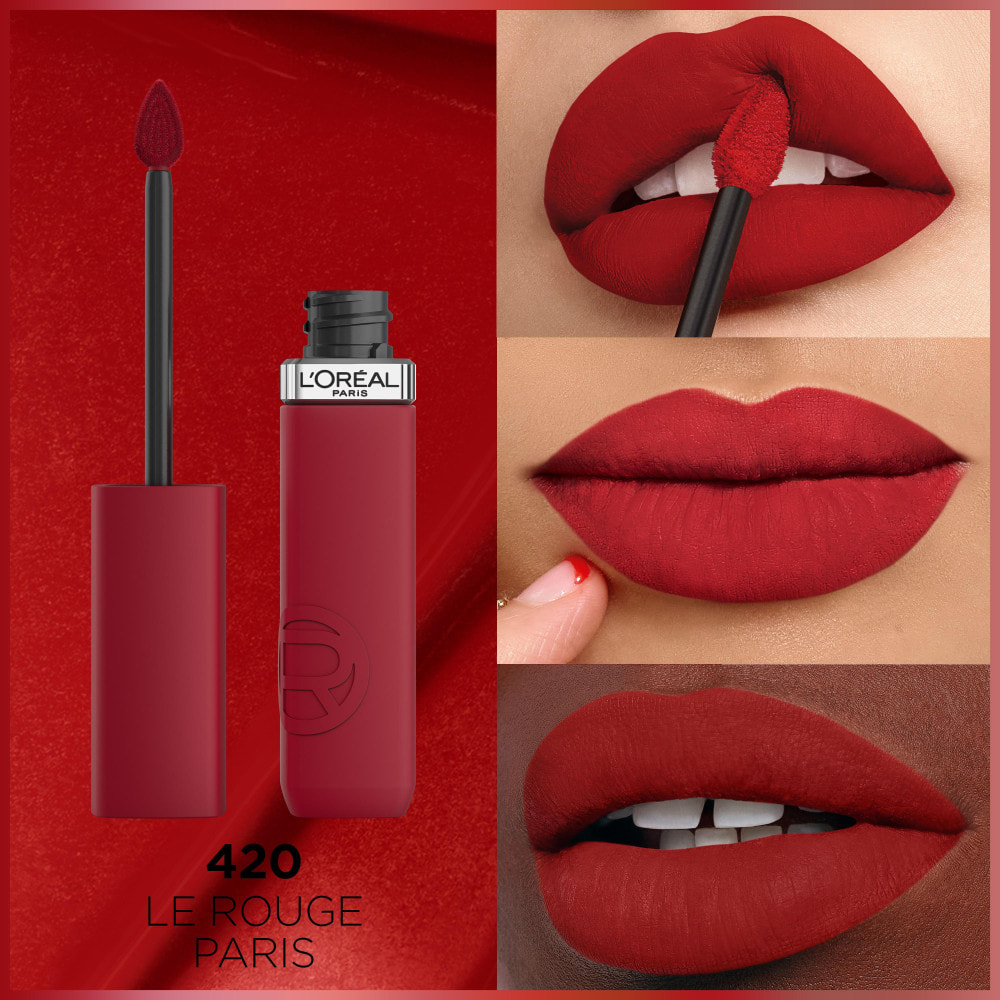 L'Oréal Paris Infaillible Matte Resistance Rouge à Lèvres Liquide Fini Mat 420 True Romance