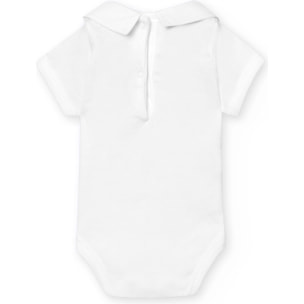 Body bebé manga corta cuello polo