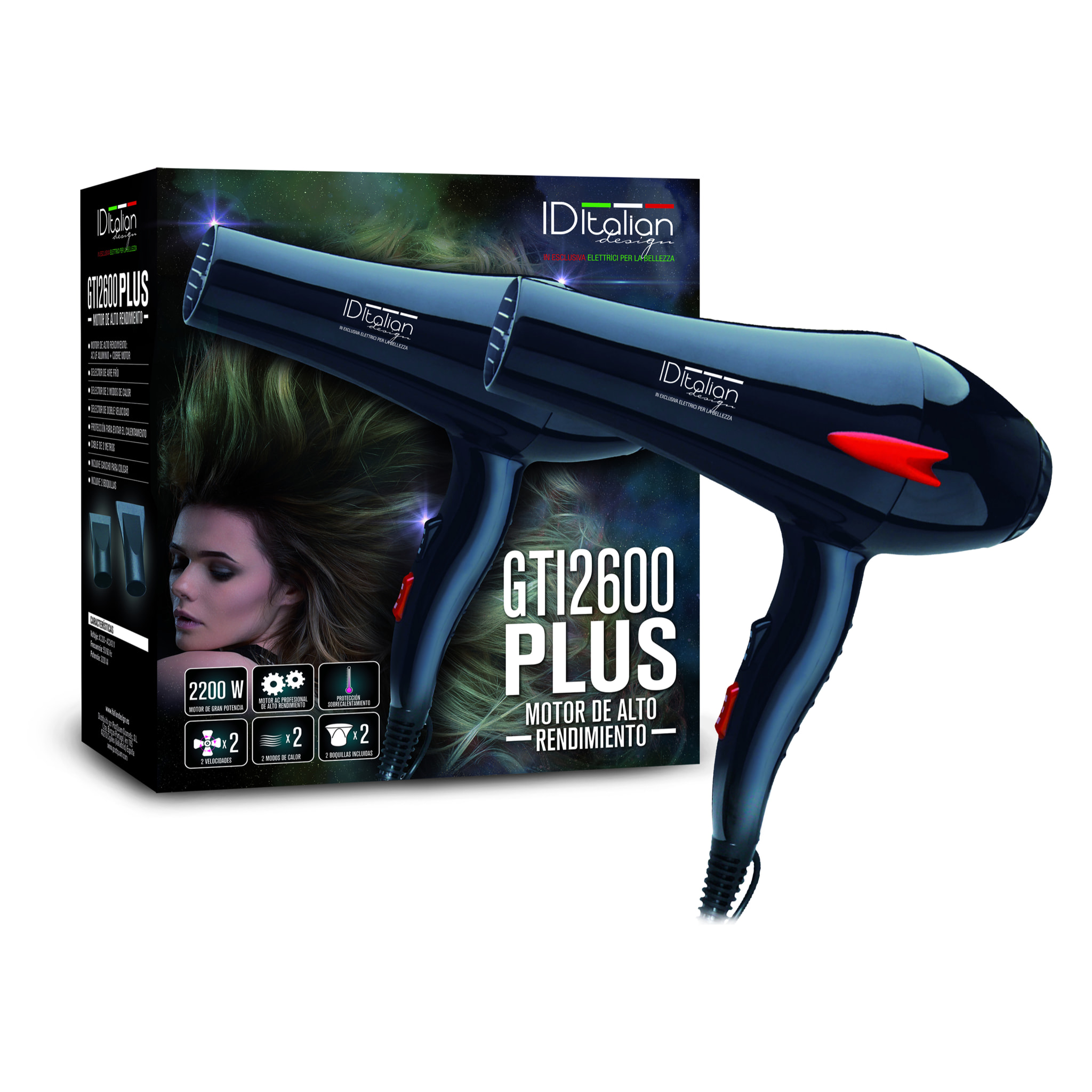 Asciugacapelli Gti 2600 Plus Gran Motor Ac