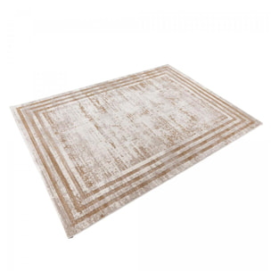 Tapis soyeux Doka, motif abstrait