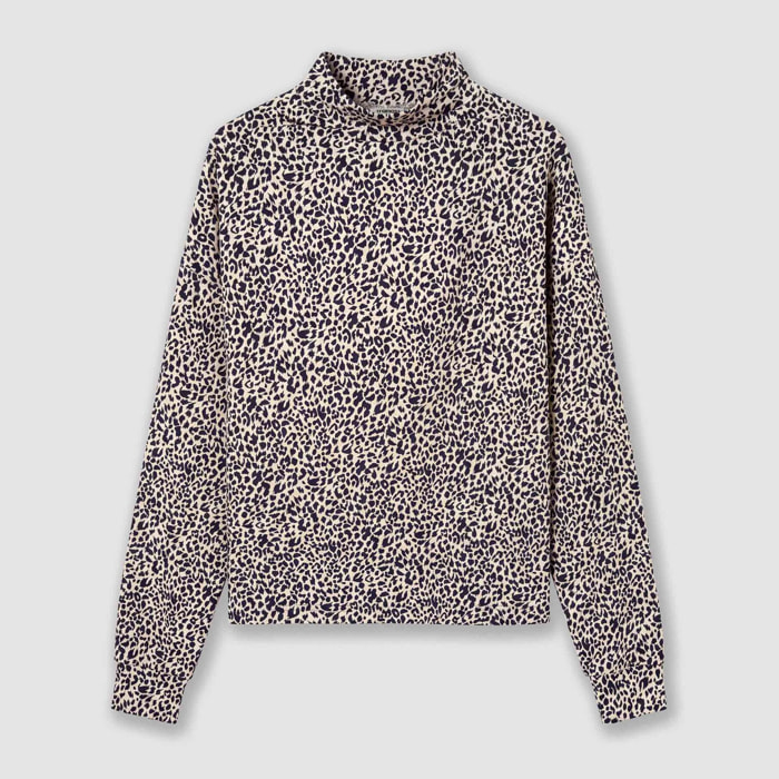Top drapeado soft lira beige
