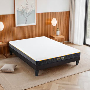 Matelas Olympe Mémoire de Forme, 21 cm, Soutien Ferme, Confort Ergonomique, Fabrication Française, Certifié CertiPUR & Oeko-Tex