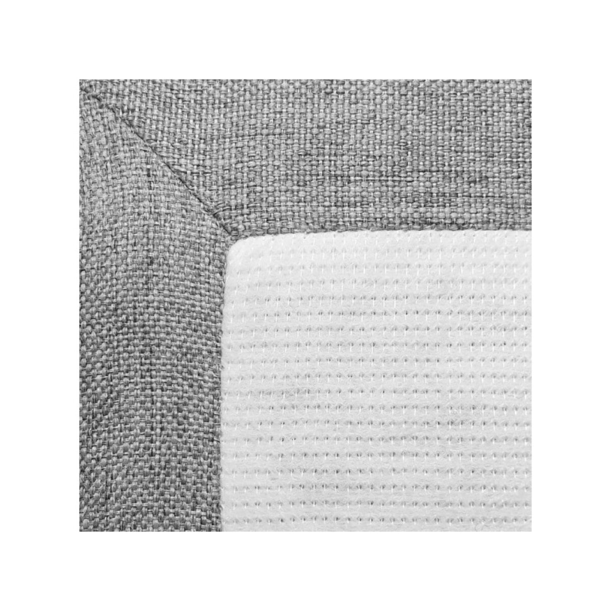 Sommier tapissier en kit 90x190 bois massif et tissu gis clair - LOIRE
