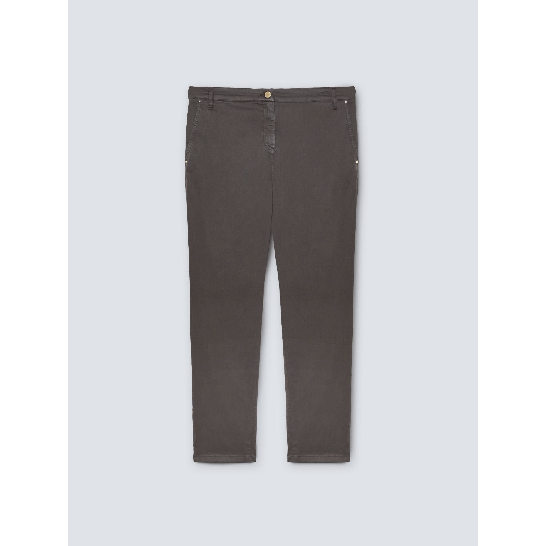 Fiorella Rubino - Pantaloni chinos in TENCEL™ - Grigio