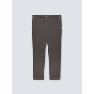 Fiorella Rubino - Pantaloni chinos in TENCEL™ - Grigio