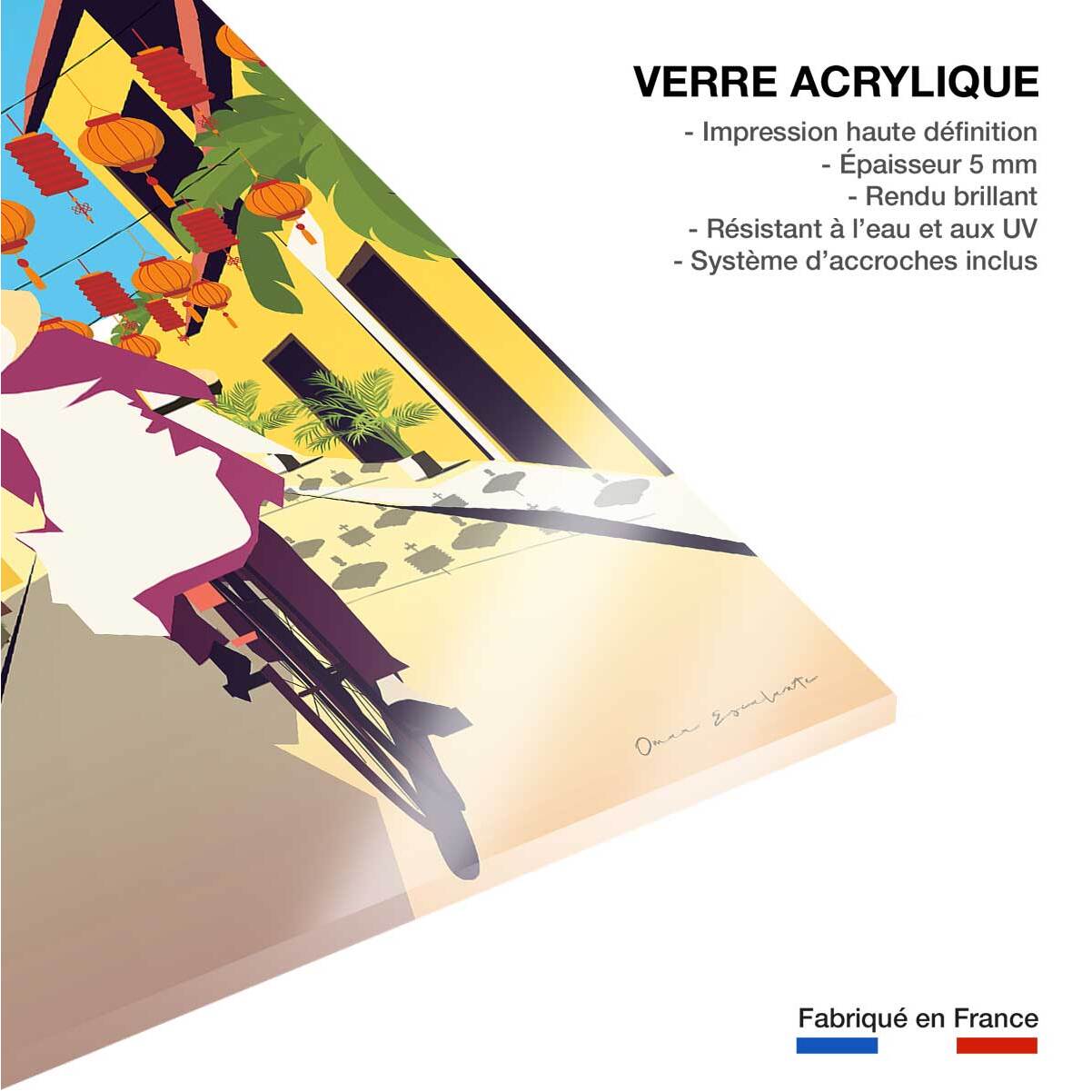 Tableau de voyage Hoi An Vietnam Tableau plexiglas