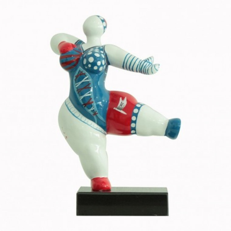 Statue femme danseuse multicolore H33cm - CAPTAIN LADY