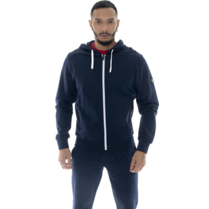 Felpe da uomo con cappuccio e zip Leone Patch