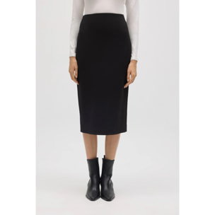 Gonna midi nera fluida