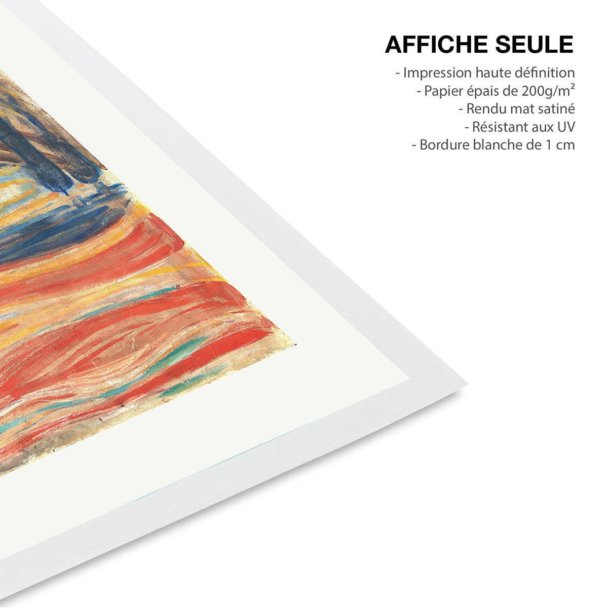 Affiche tableau Le Cri Affiche seule