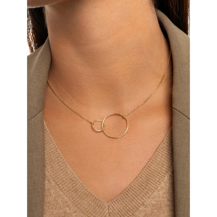 Collar Sister Plata Baño Oro