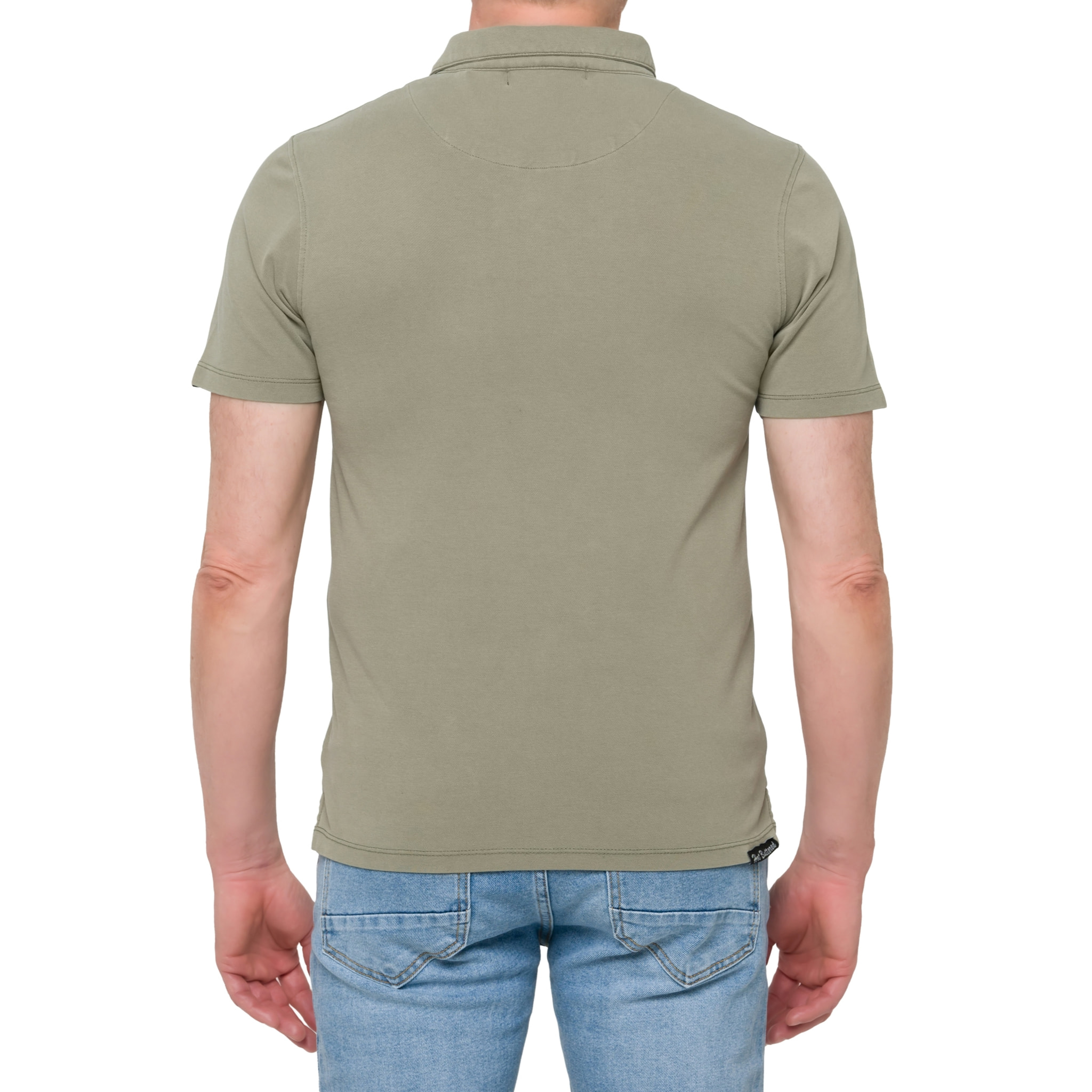 Polo Hot Buttered Lovina tinta unita verde militare