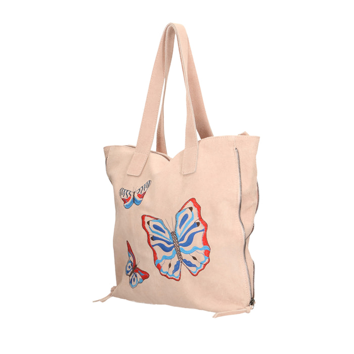 Borsa a spalla  da donna In Vera pelle Made in Italy 35x30x7 cm