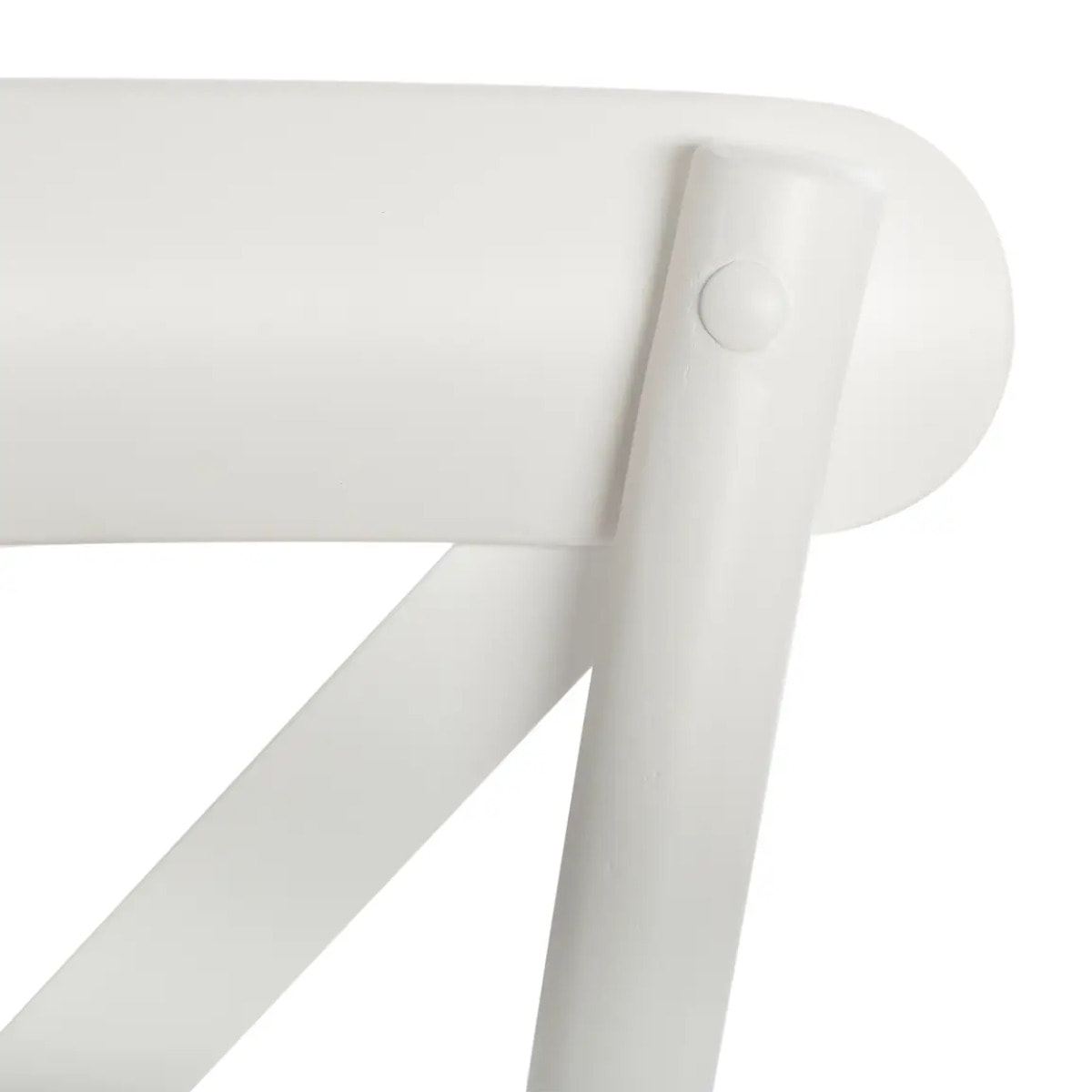 Chaise "Isak" hêtre et cannage blanc