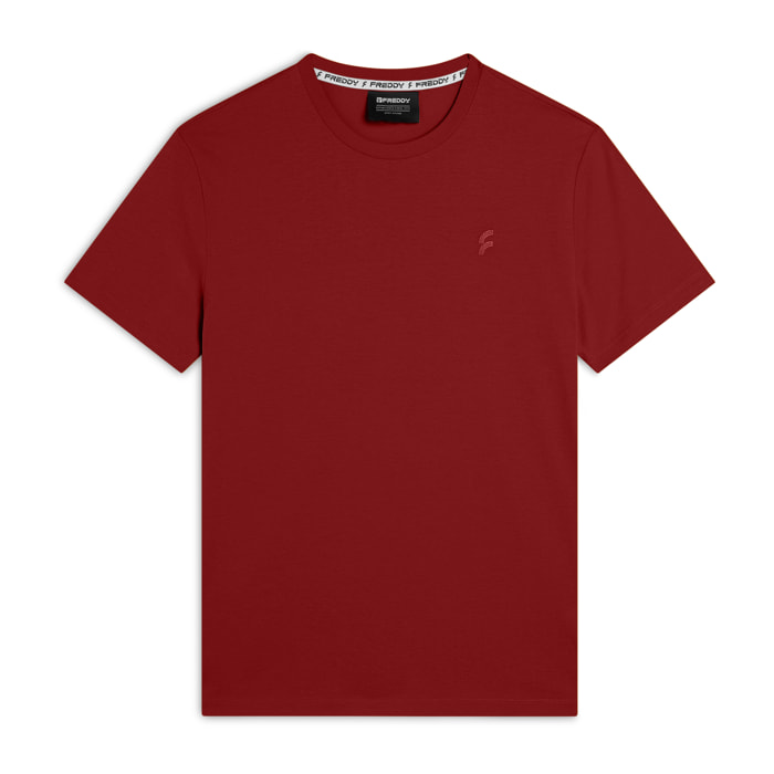 T-shirt Uomo Regular Fit con Logo e Dettagli Minimal