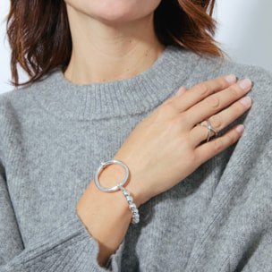 Anillo LUX BY LUX acabado rodio