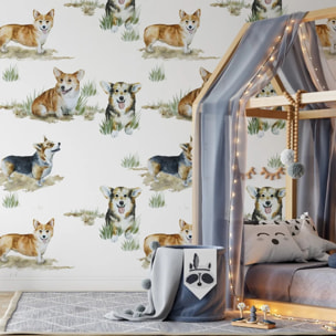 Carta da Parati Corgi