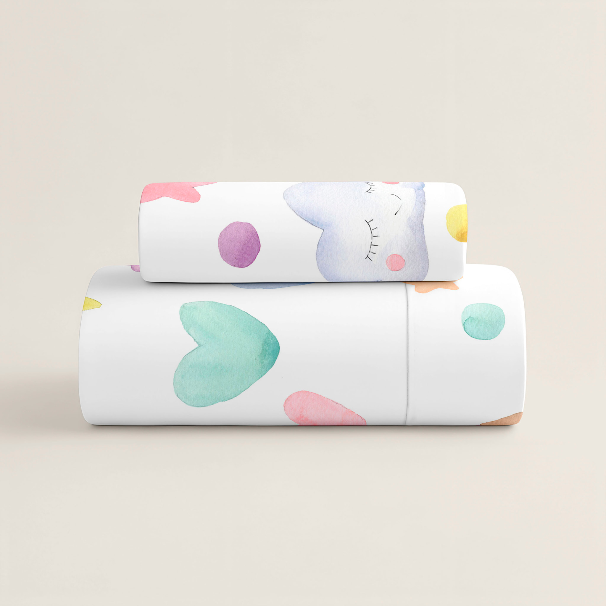 Cool Kids - Funda Nórdica Estampada - Infantil - Cierre Solapa - 100% Algodón - Incluye 1 Funda de Almohada - Confetti