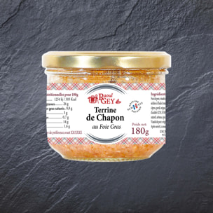 Terrine de Chapon au Foie Gras - 180g - France