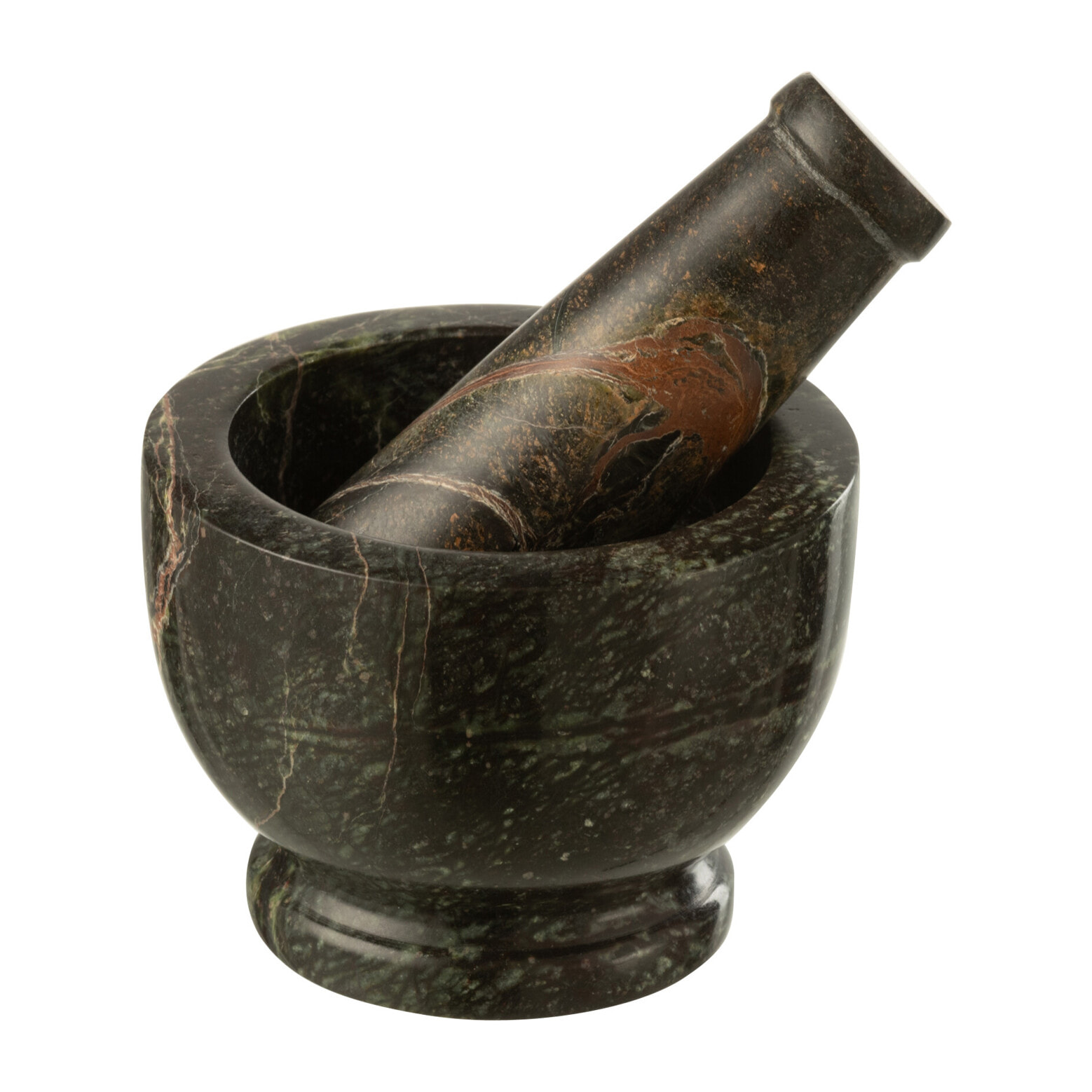 J-Line mortier + pilon Matt - pierre - kaki/vert foncé