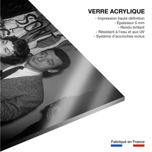 Tableau noir et blanc Photo de Yves Montand Tableau plexiglas